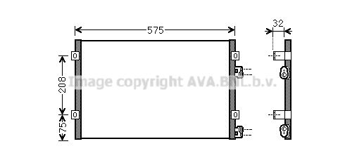 AVA QUALITY COOLING Kondensators, Gaisa kond. sistēma CR5071